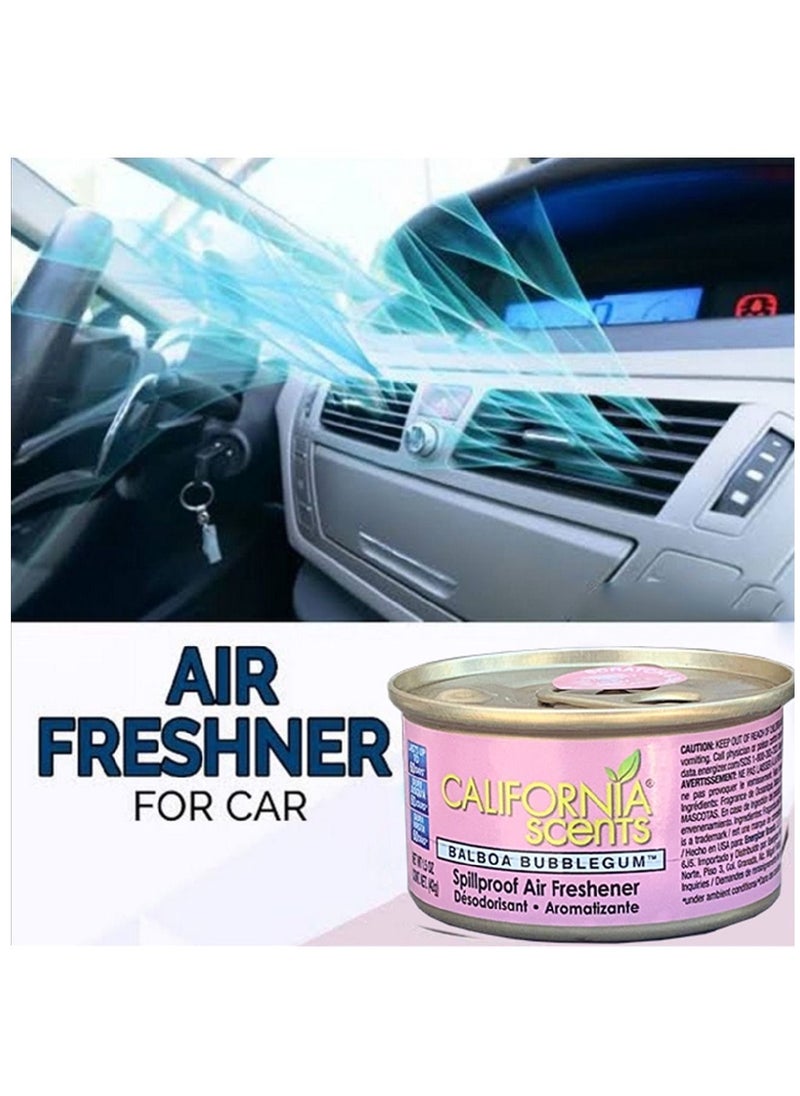 California Scents - Car Air Freshener 5 Pcs Balboa Bubblegum - Image 1
