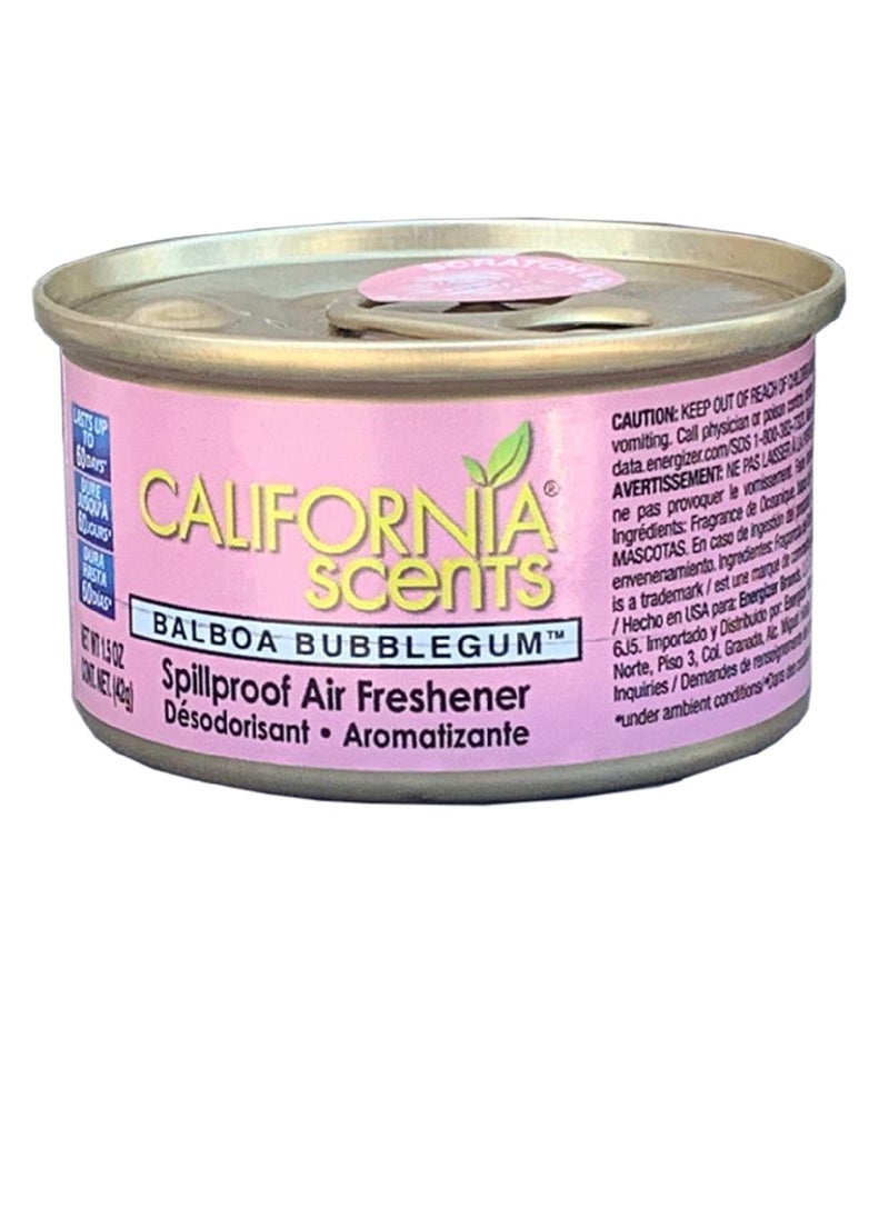 California Scents - Car Air Freshener 5 Pcs Balboa Bubblegum - Image 1