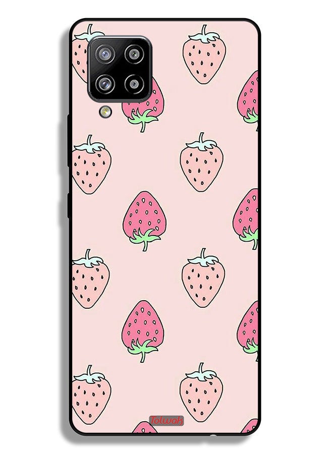 Tolwak Samsung Galaxy A42 5G Protective Case Cover Strawberry Icon - Image 1