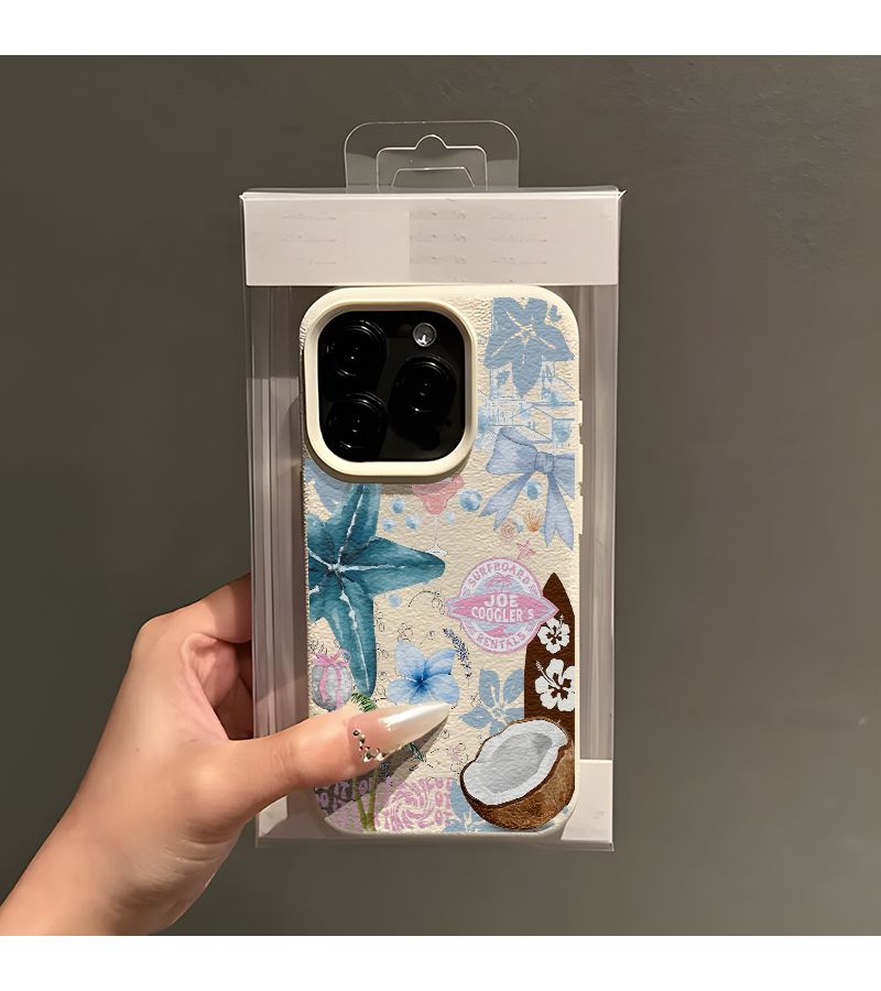 Beige Lychee Pattern UV Printed Design Anti Drop Matte Back Cover Smartphone Protective Case for iPhone 7 8 - Image 5