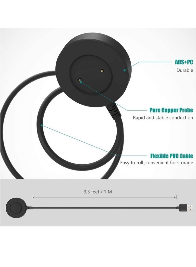 Charger Compatible with Huawei Watch GT, GT2, GT 2e, Honor Watch Magic, Magic 2, Honor Watch GS Pro 100cm USB Charging Cable for Honor Watch Dream - Smart Watch Accessories - Image 2