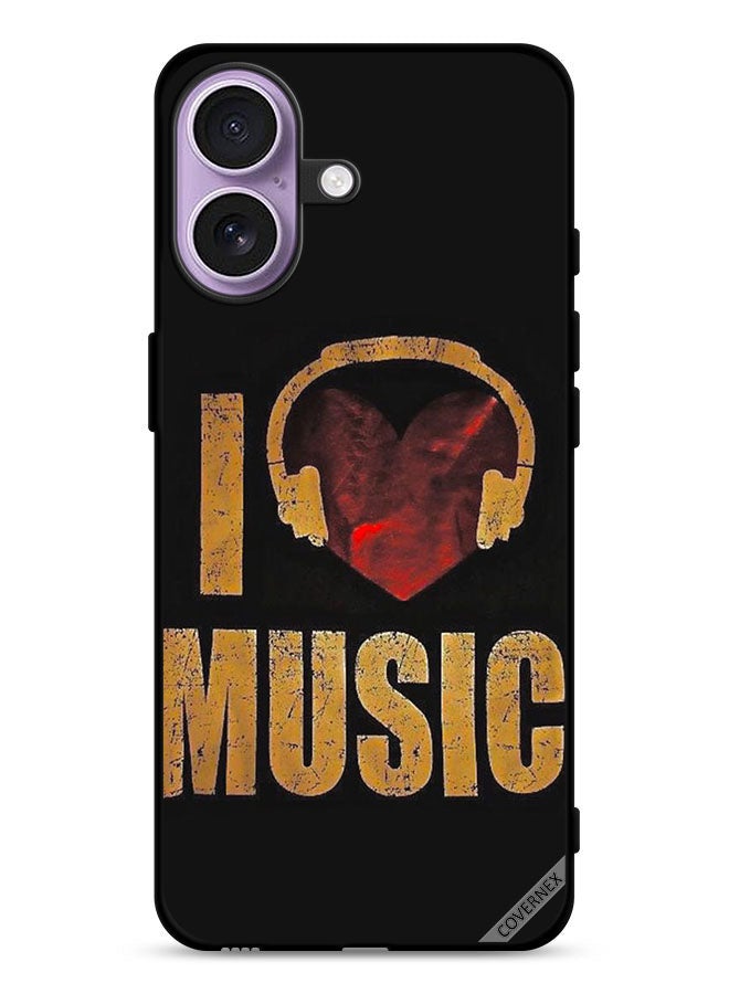 Covernex Apple iPhone 17 Protective Case Cover Vintage I Love Music - Image 1