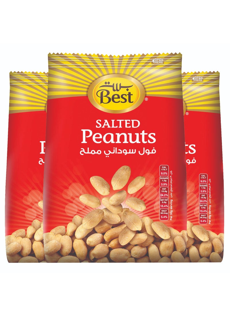 Best Salted Peanuts Value Pack 3 x 150g - Image 1