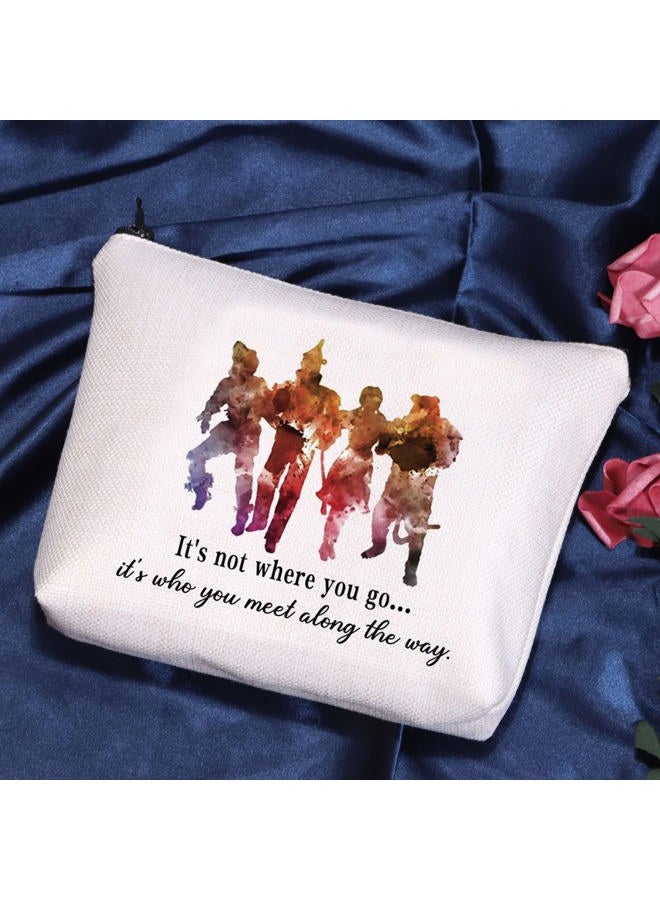POFULL Tinman Movie Inspired Gifts Its Not Where You Go But Who You Meet Zipper Pouch Bag Dorothy Ruby Inspired Gift, Its Not Where You Go bag - Image 2