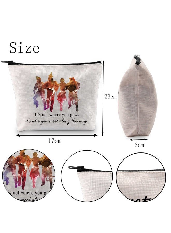 POFULL Tinman Movie Inspired Gifts Its Not Where You Go But Who You Meet Zipper Pouch Bag Dorothy Ruby Inspired Gift, Its Not Where You Go bag - Image 5