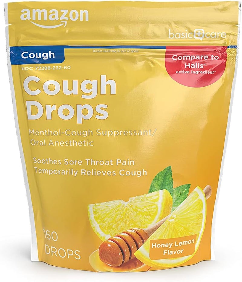 Care Honey Lemon Cough Drops 160 Count Previously SoundHealth - Image 1
