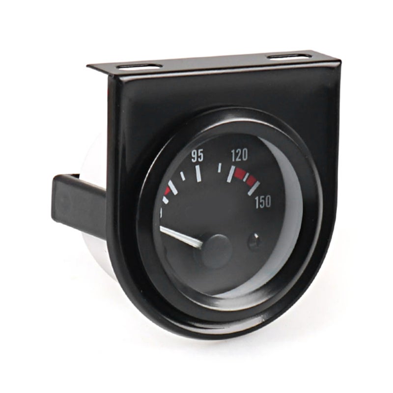 Oil Temperature Gauge Auto Oil Temp Meter for Car Modification - High Sensitivity Black Shell White Light Design with Installation Manual - Image 3