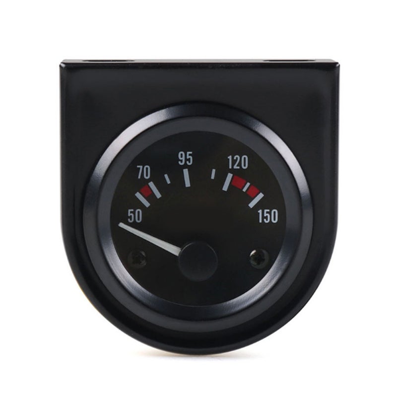 Oil Temperature Gauge Auto Oil Temp Meter for Car Modification - High Sensitivity Black Shell White Light Design with Installation Manual - Image 2