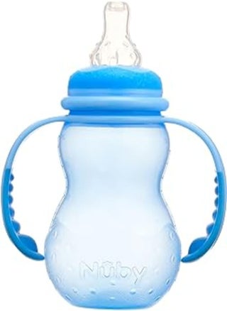 Nuby 1092-blue feeding bottle with variable flow nipple and handle, blue - 210 ml - pzsku/Z70B1CEF07236BCF496B8Z/45/_/1717887160/3ca2660b-55c0-44b9-b0cc-ebcef2169606
