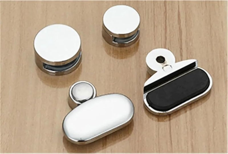 Glass Clamp Bracket For Bathroom Mirror And Advertising Plate A2 Round 20pcs - Image 4