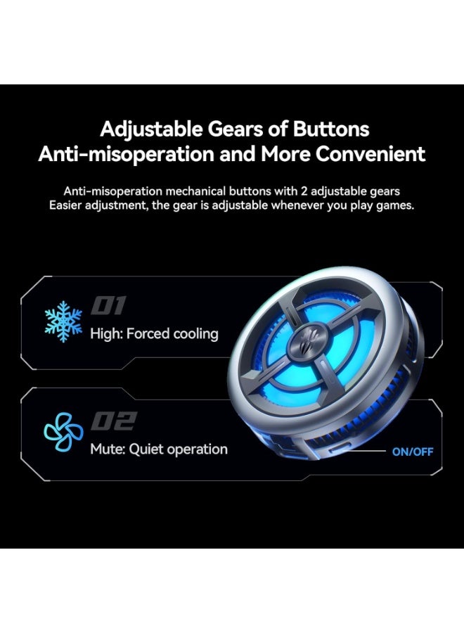 REDMAGIC Red Magic 6 Air Gaming Magnetic Phone Cooler, 15W Lightweight Gaming Cooler with Fan Clip, Semiconductor Heat Sink for Cooling Phones, Tablets, iPads, and Live Streaming by Nubia - Image 4