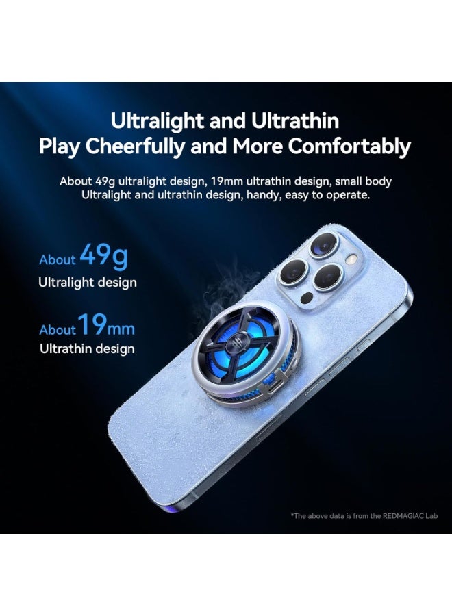 REDMAGIC Red Magic 6 Air Gaming Magnetic Phone Cooler, 15W Lightweight Gaming Cooler with Fan Clip, Semiconductor Heat Sink for Cooling Phones, Tablets, iPads, and Live Streaming by Nubia - Image 5