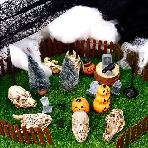 Bbiamsleep 8 Pcs 2.3 Inch Animal Skulls Figurine Resin Mini Skulls Dinosaur Alien Animal Skulls Decor Ornament Mini Skull Heads for DIY Projects Halloween Christmas Decoration - Image 4
