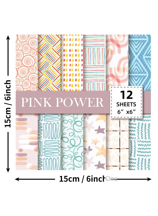 Bluejw 12 Sheets/bag Hand Account Material Wrapping Paper Small Fresh BOHO Paper Art Card Pattern Paper Background Paper DIY Paper Cutting - Image 3