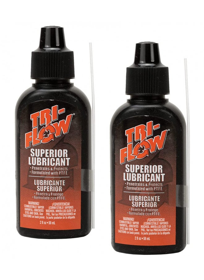 TRI-FLOW Tri-Flow, 2 OZ Squeeze Bottle, Lubricant with Teflon - 2 Pack  - Image 1
