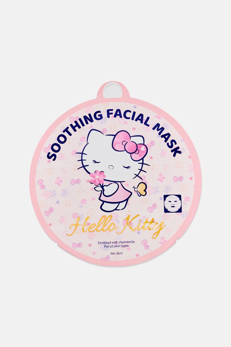 Mad Beauty Hello Kitty Soothing Enriched With Chamomile Facial Mask, 24ml  - Image 1