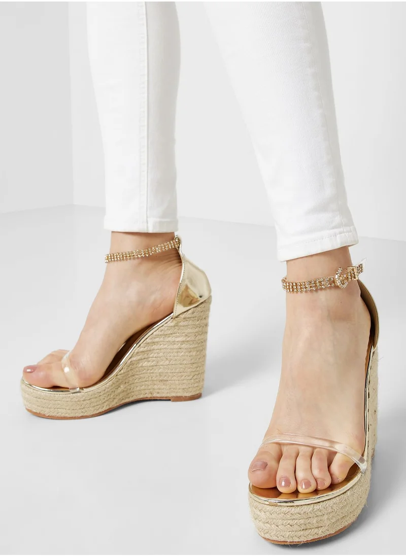 ايلا Strappy Wedge Sandal