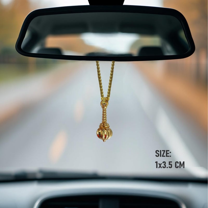 Auto Elements Hanuman Ji Gada Metal Car Hanging Ornament, Maruti Hanging Decor accesories Idol for Car - Image 2