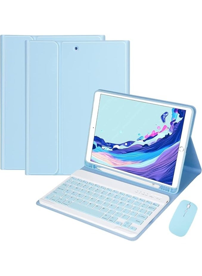 غطاء متوافق لسامسونج جالاكسي تاب A9 بلس 2023 (SM-X216/X210) مع لوحة مفاتيح وفأرة، غطاء لوحة مفاتيح قابل للفصل بقوة مغناطيسية مع دعامة قلم - Image 1