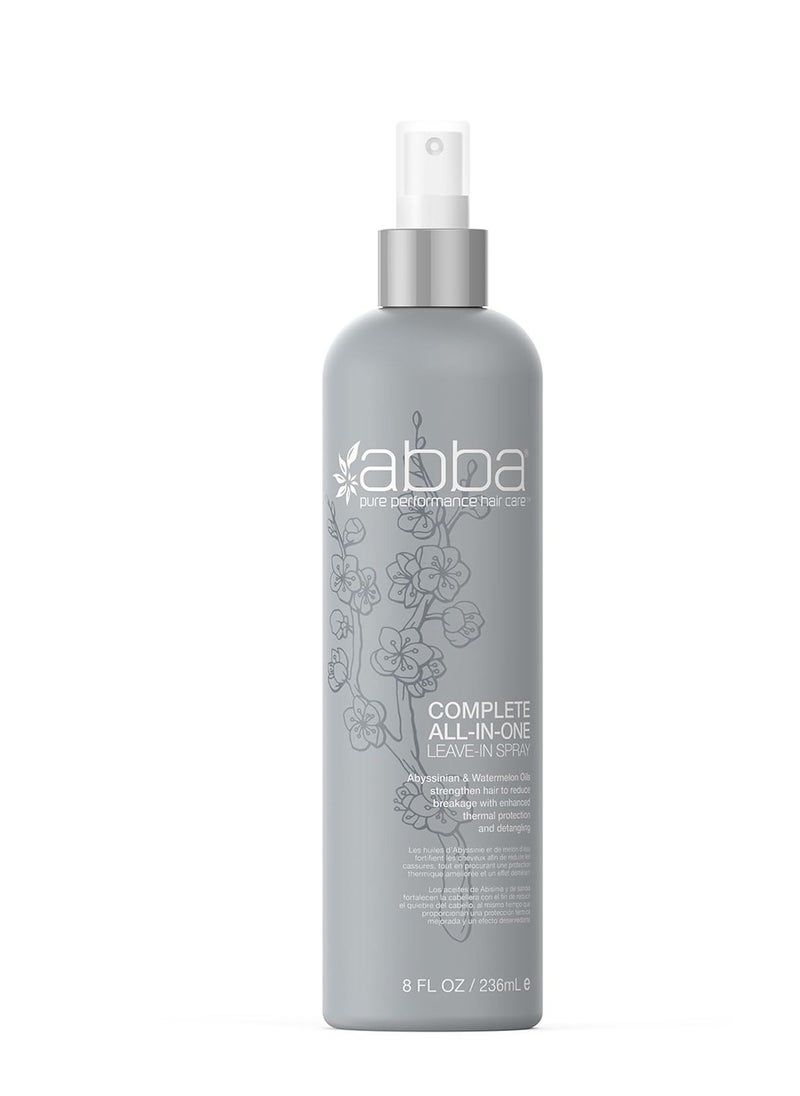 ABBA ABBA Complete All-In-One Leave-In Spray, 8 Fl Oz, Lightweight Conditioner for Moisture & Strength, Frizz-Control, Thermal Protectant, For All Hair Types  - Image 1