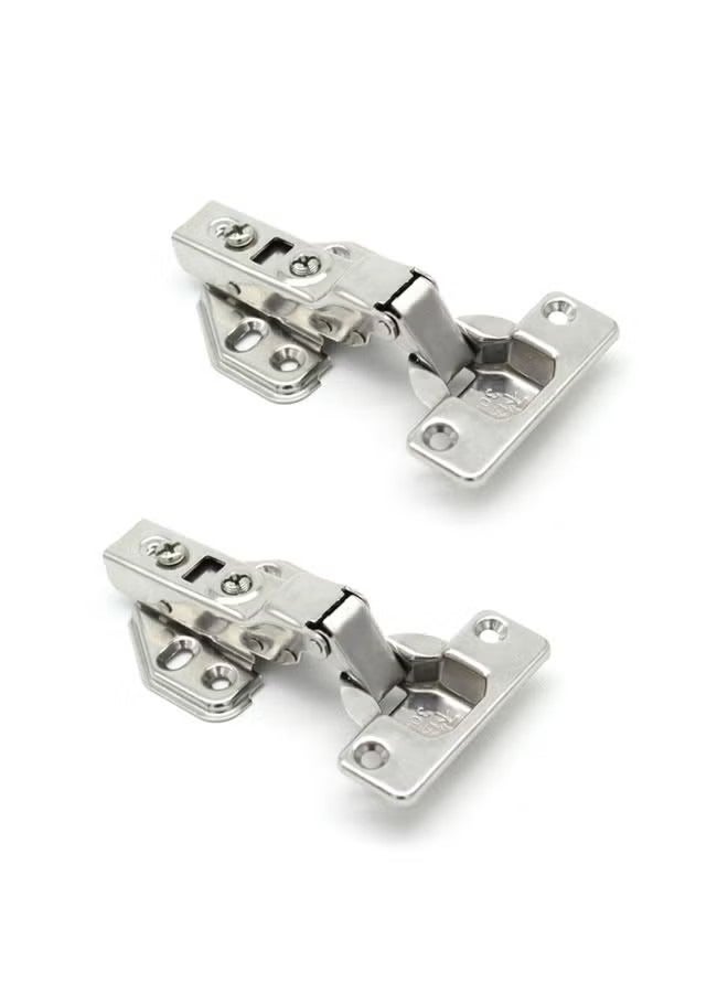 KIIUMI 2-Piece Hydraulic Buffer Cabinet Door Hinge Silver 0.175kg - Image 1