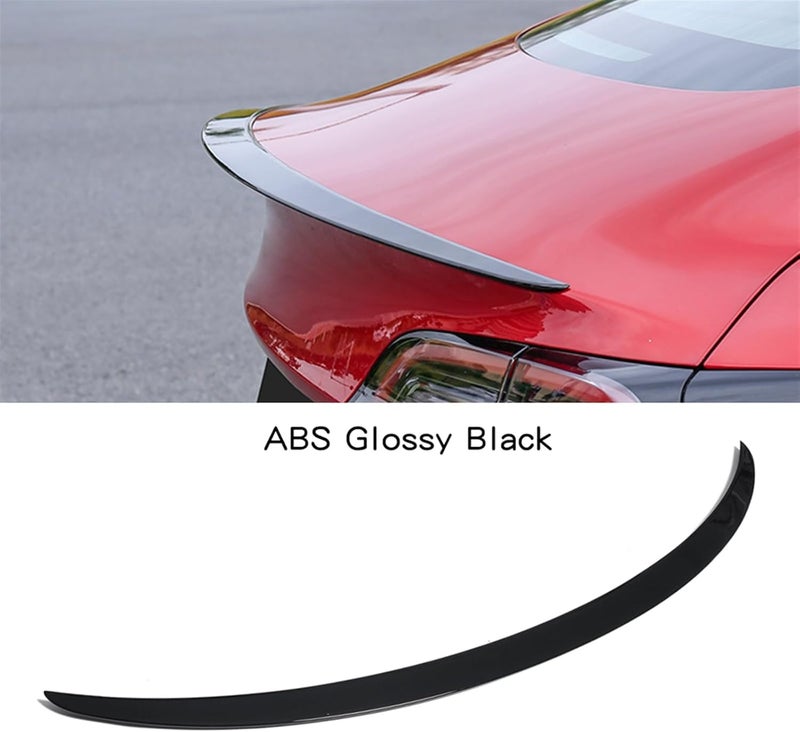 QASULER Rear Trunk Boot Lip Spoiler for Tesla Model 3 - Image 2