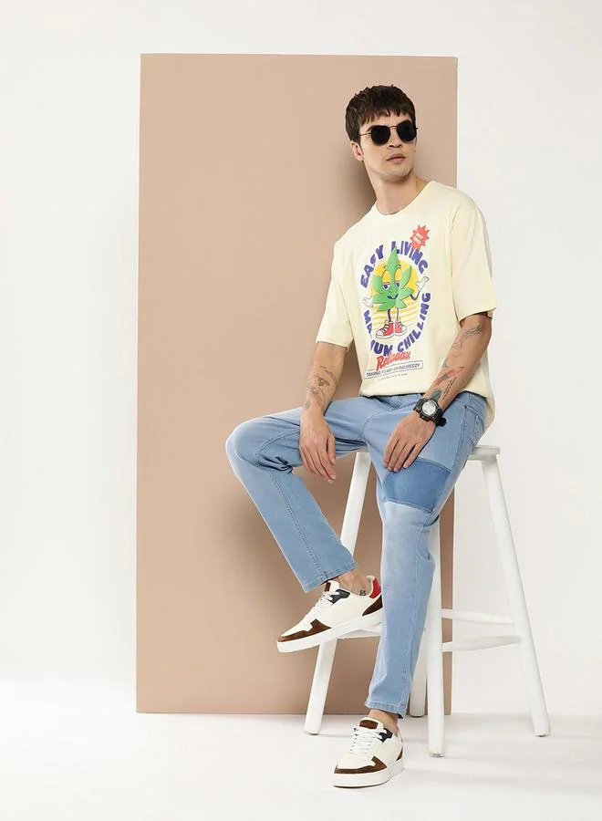 Difference of Opinion Oversized Drop-Shoulder Graphic Print T-Shirt by Styli
