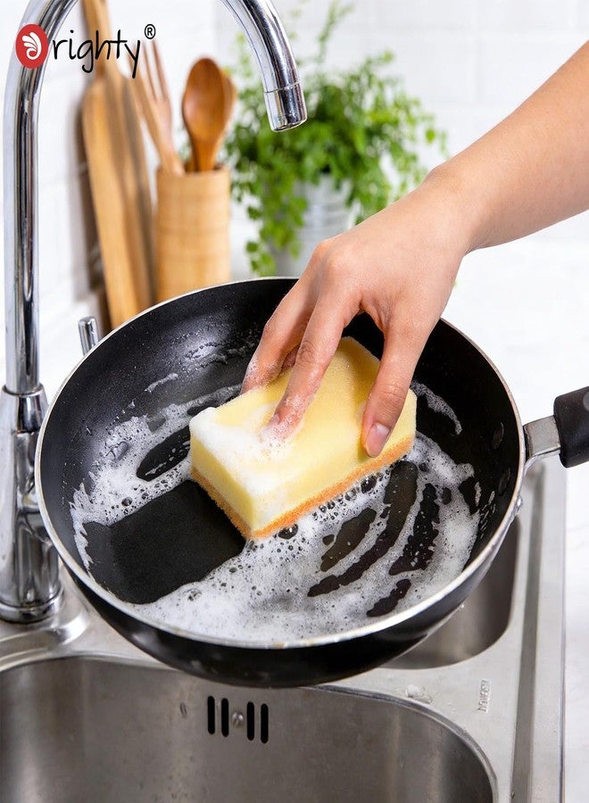 Orighty Dish Sponges, Dual-Sided Temperature-Responsive Kitchen Sponges, Non-Scratch Cleaning Sponge, Dish Scrubber, Scrub Sponge for Kitchen, Bathroom & Household, 6 Pack - Image 3