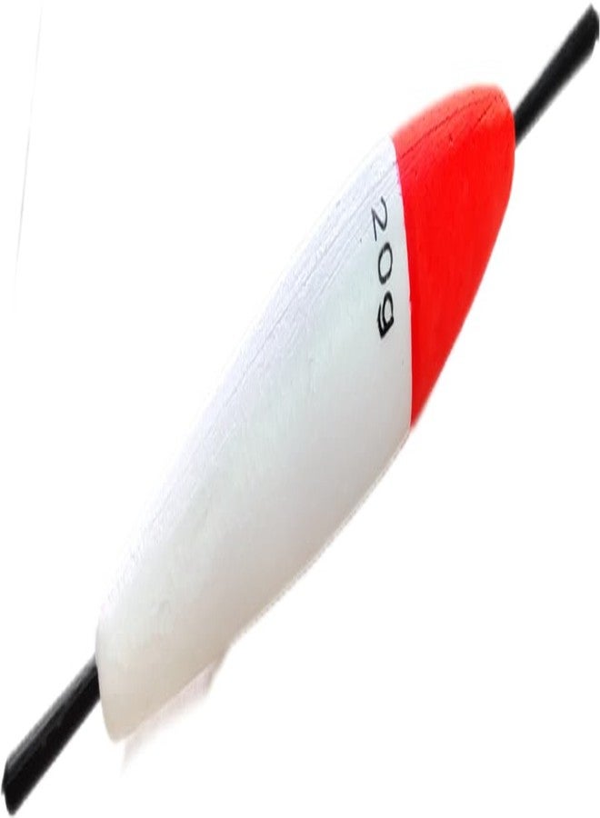 Hope Kart Cylindrical Fishing Float Floater Set Bobbers with Sticks Tackle Lure Floats Styrofoam, Red White, 20 Grams, 11 cm Long, Pack of 10 - Image 4