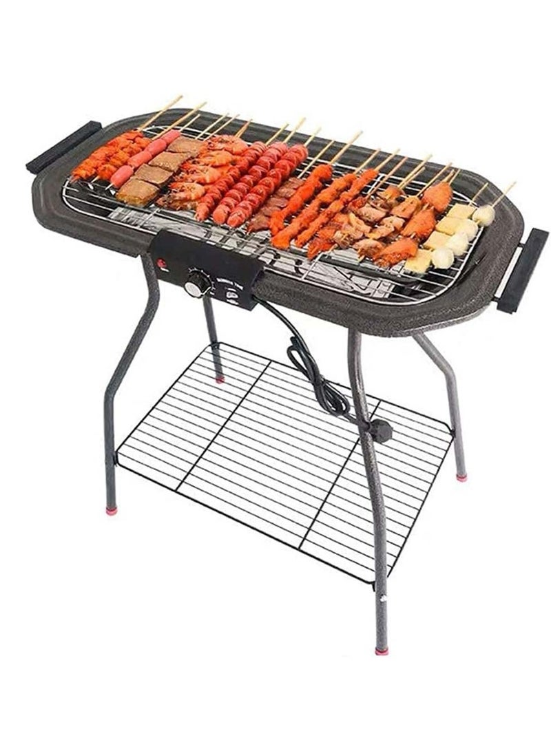 Electric Table Top Grill Griddle - 1800W Indoor/Outdoor Hotplate Cooker, Double Comfort for Kitchen, Camping, Parties & Festivals - Image 1
