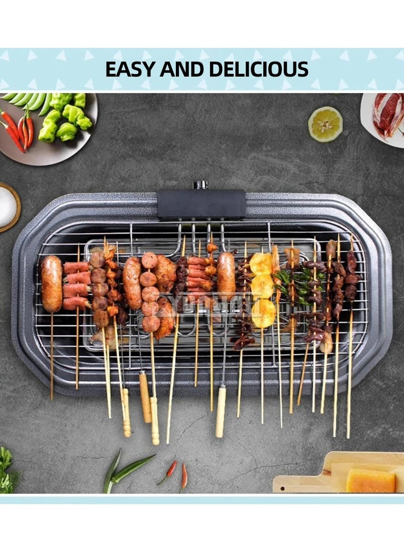 Electric Table Top Grill Griddle - 1800W Indoor/Outdoor Hotplate Cooker, Double Comfort for Kitchen, Camping, Parties & Festivals - Image 2