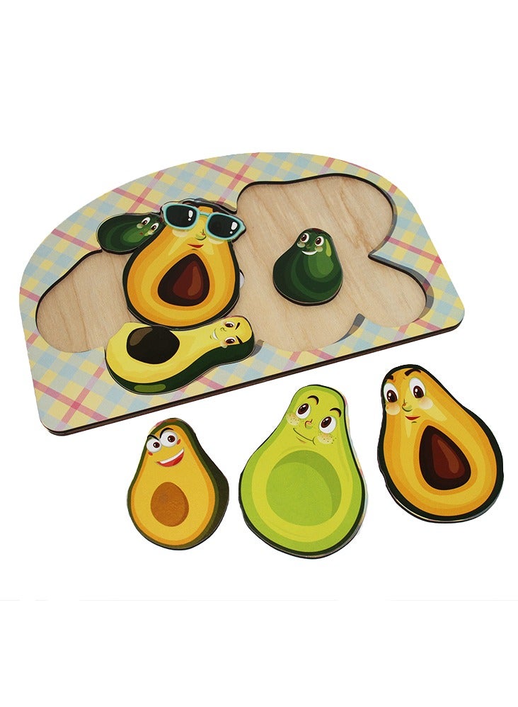 فوفا FOFA لغز خشبي - لعبة الأفوكادو للأطفال - Image 2