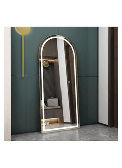 AWD Mirror Full Length, Standing Arched Mirror, Long HD Mirror with LED Lights, Framed Large Free Standing Full Body Mirror 180cm for Bedroom Dressing Home Decoration Gift.  - Image 2