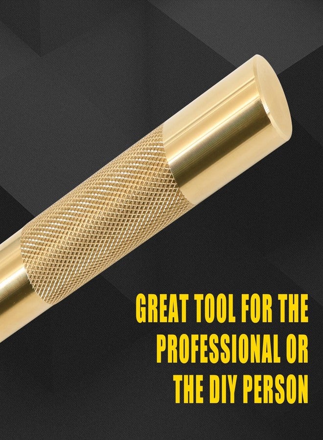 Tektall 2 Pcs Brass Drift Pin Punch Set Hand Tool Punches 3/8in to 5/8in, 3/4in Mechanic’s Non-Marring Chisel Punches - Image 5
