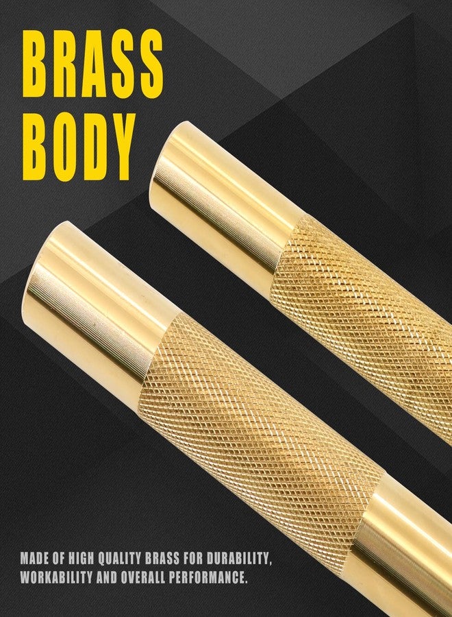 Tektall 2 Pcs Brass Drift Pin Punch Set Hand Tool Punches 3/8in to 5/8in, 3/4in Mechanic’s Non-Marring Chisel Punches - Image 4