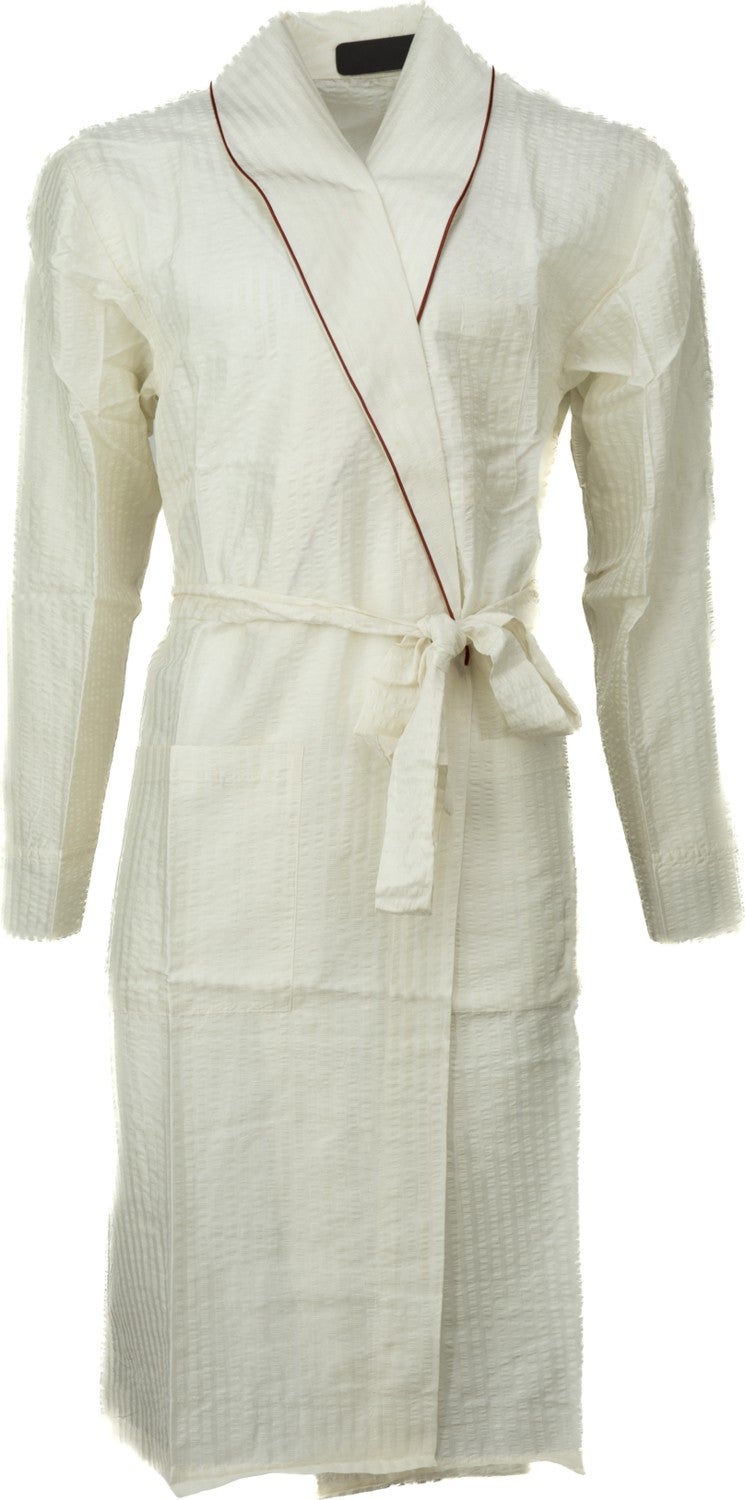 Ottoland Men's Classic Model Robe Premium 100% Cotton Woven Classic Robe Pocket Comfort Full Pattern  - Image 1