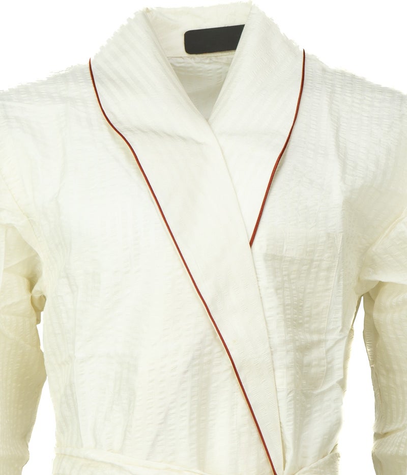 Ottoland Men's Classic Model Robe Premium 100% Cotton Woven Classic Robe Pocket Comfort Full Pattern  - Image 2