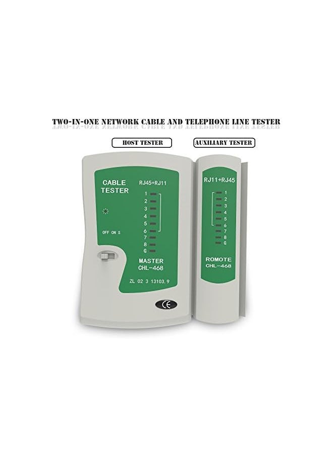 PROMASS promass RJ45 RJ11Cat5 Cat6 LAN Cable Tester Handheld Network Cable Tester Wire Telephone Line Detector Tracker Tool kit  - Image 4