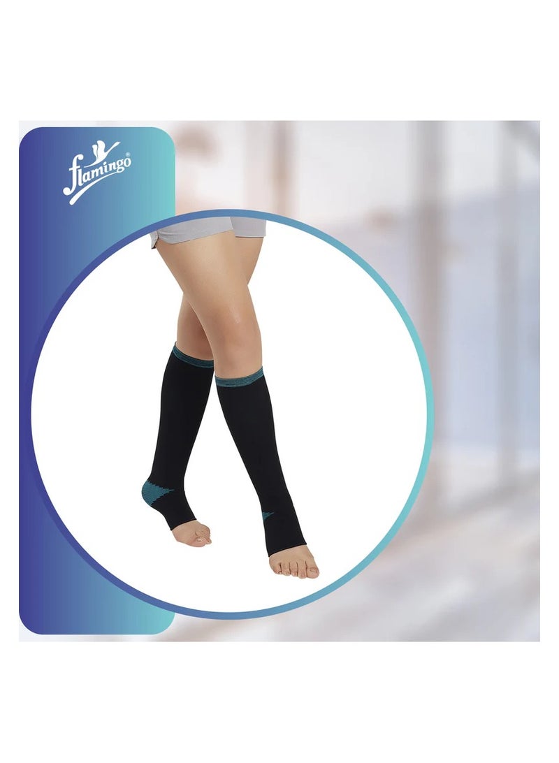 Flamingo Below Knee Stockings (Closed Heel) Extra Extra Large