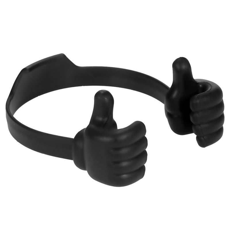 قاعدة هاتف محمولة إبداعية للبهام - حامل هاتف وحاسوب لوحي سطح المكتب مصنوع من مادة ABS متوافق على نطاق واسع - أسود - Image 1