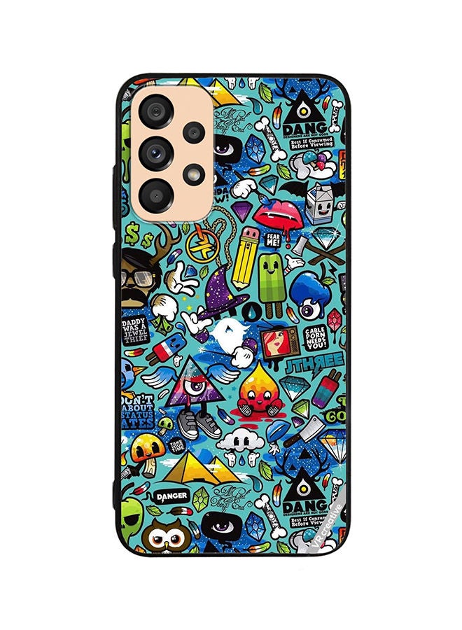 VR CREATIVE Protective Case Cover For Samsung Galaxy A33 5G Coooloie Design Multicolour - Image 1