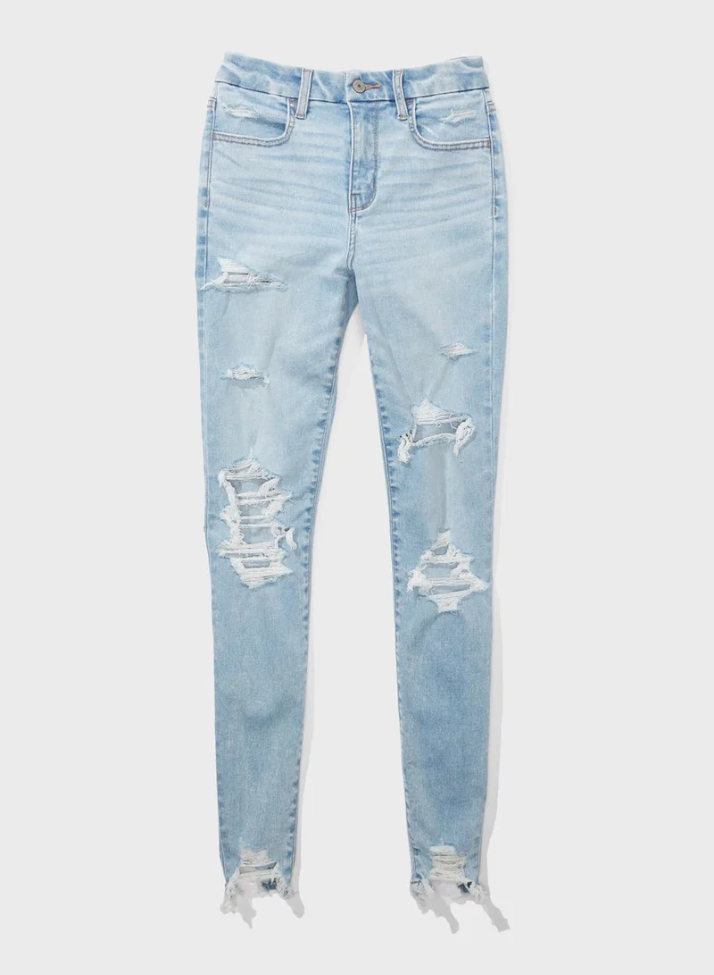 American Eagle High Waist Ripped Jeggings