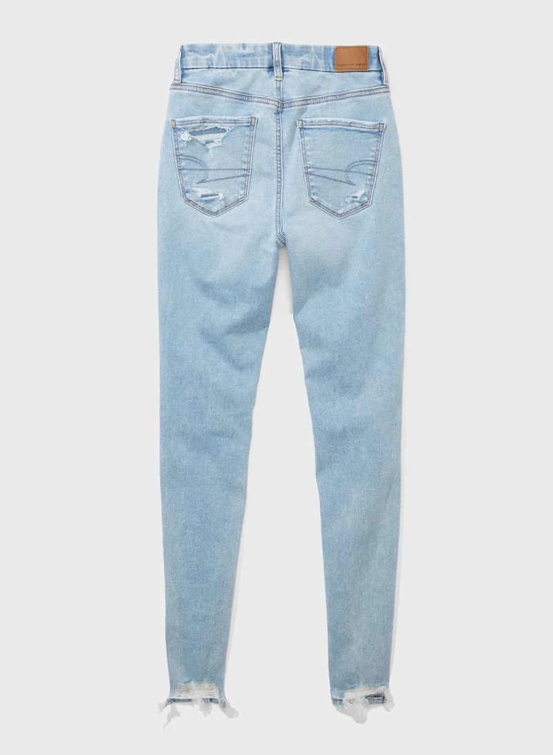 American Eagle High Waist Ripped Jeggings