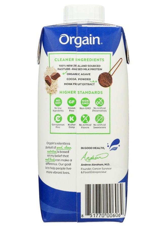 Orgain Whey Protein Shk Chocolate Fudge, 11 oz - Image 2