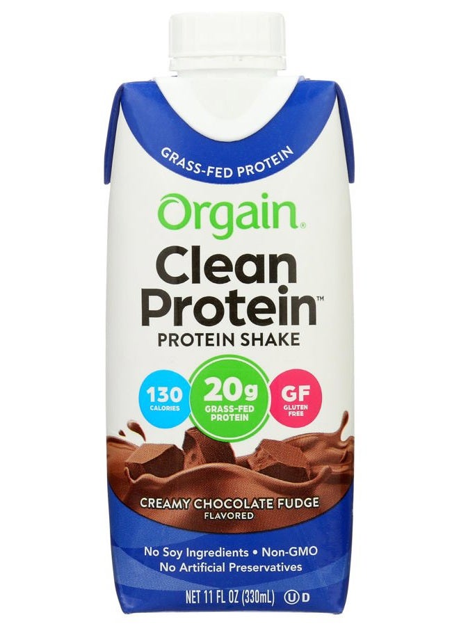 Orgain Whey Protein Shk Chocolate Fudge, 11 oz - Image 1