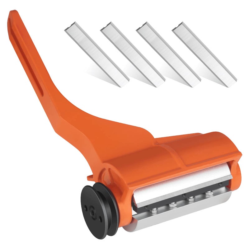 HOTYELL Log Peeler Debarker - Upgraded Chainsaw Attachment for Husqvarna and STIHL, Integrated Aluminum Alloy Wood Debarking Tool with 6 Lengthened Blades for Timber Processing - Image 1