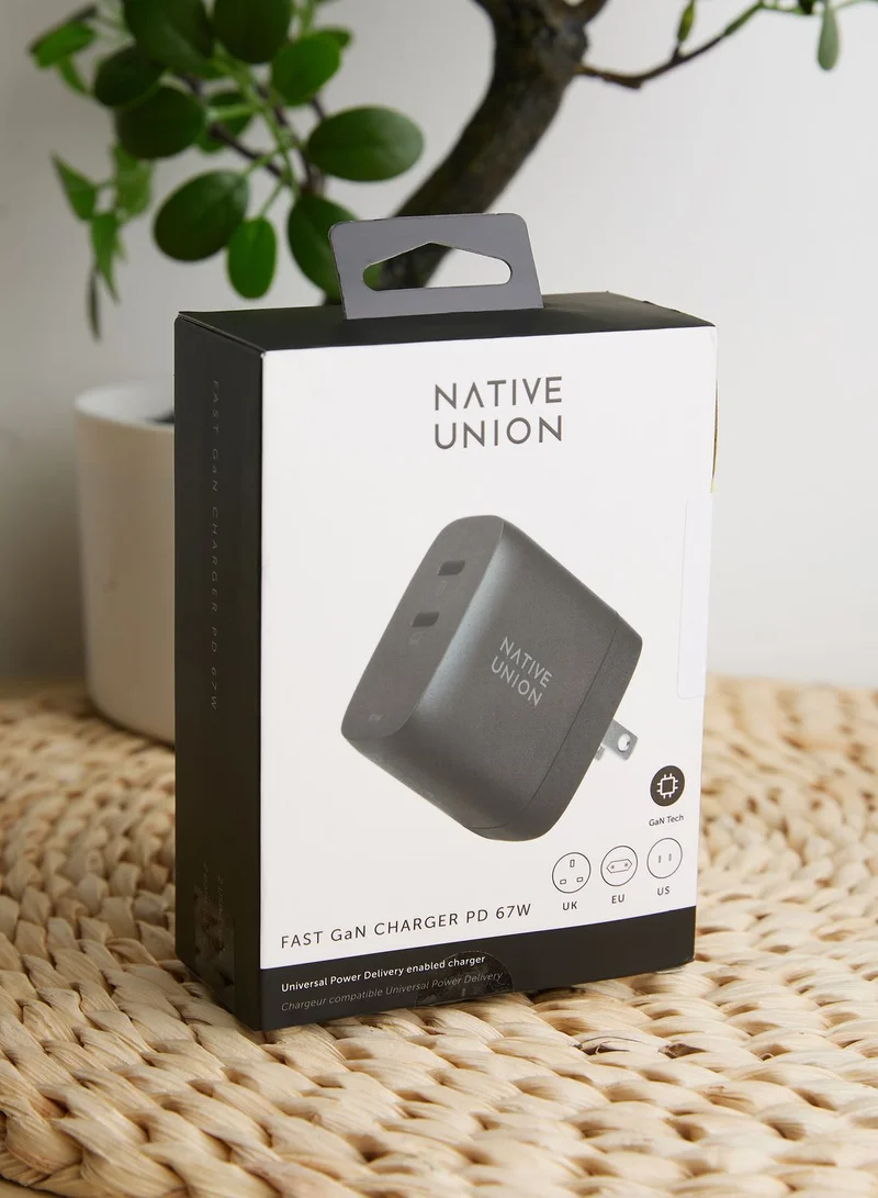 Native Union Native Union - Fast Gan Charger - Pd - 67W - Dual - 2 X Usbc