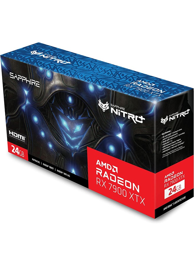 Sapphire - Sapphire Nitro+ AMD Radeon RX 7900 XTX Vapor-X Gaming Graphics Card, 24GB 384bit DDR6 Memory, 2680 MHz Boost Clock, 20 Gbps Memory Speed, PCI-Express 4.0 x16, 2x HDMI / 2x DisplayPort | 11322-01-40G - Image 1