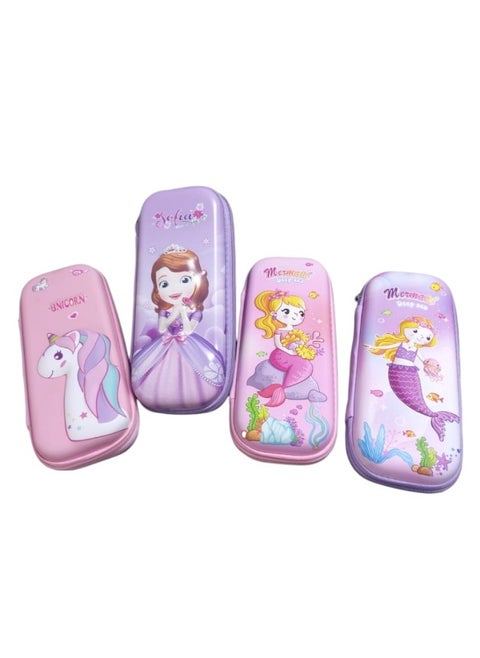 Multi-colored pencil case for girls