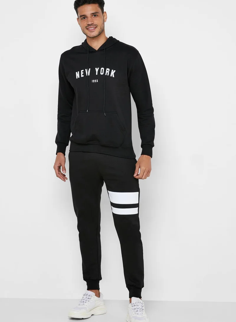 Seventy Five Knee Striped Joggers